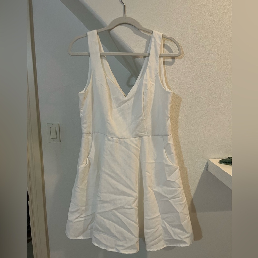 White mini dress